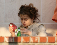 Helena Bonham Carter Out and About in Los Angeles, America - Dec 2008