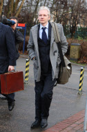 Founder of Wikileaks, Julian Assange at Belmarsh Magistrates court to attend an extradition hearing, London, Britain - 11 Jan 2011