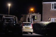 Runaway armoured 'Ranger' vehicle smashes into family home, Portland, Dorset - 11 Jan 2011