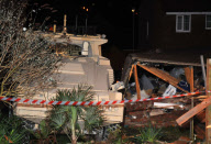 Runaway armoured 'Ranger' vehicle smashes into family home, Portland, Dorset - 11 Jan 2011