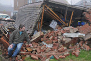 Runaway armoured 'Ranger' vehicle smashes into family home, Portland, Dorset - 11 Jan 2011