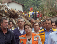 BRAZIL-RIO DE JANEIRO-WEATHER-ROUSSEFF-INSPECT