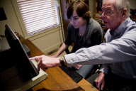 Teens teach elderly how to use technology