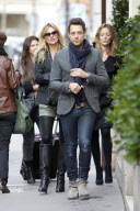 EXCLUSIVE. Kate Moss and Jamie Hince strolling in Paris