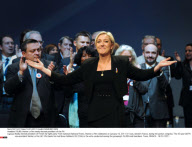 TOURS: Marine Le Pen newly elected president of the FN