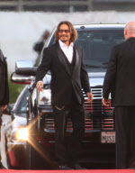Johnny Depp arrives at the 68th Annual Golden Globe Awards