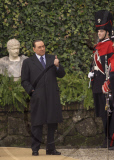 Italian Prime Minister Silvio Berlusconi receives Danilo Turk , President of Republic of Slovenia in Palazzo Madama, Rome, Italy - 18 Jan 2011