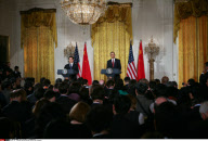 DC:  PRESIDENT OBAMA AND PRESIDENT HU HOLD PRESS CONFERENCE