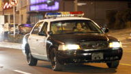 Paris Hilton in a police car
