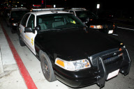 Paris Hilton in a police car