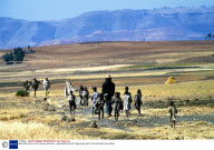 BOB GELDOF IN ETHIOPIA, AFRICA - 1985