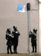 Banksy graffiti over the years, UK