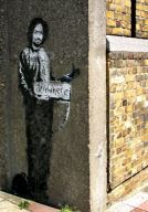 Banksy graffiti over the years, UK
