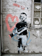 Banksy graffiti over the years, UK