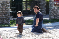 Jack Black has a Family Day at the Park