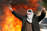 Protests against formation of Hezbollah government, Beirut, Lebanon - 25 Jan 2011