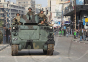 Protests against formation of Hezbollah government, Beirut, Lebanon - 25 Jan 2011