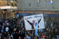 Protests against formation of Hezbollah government, Beirut, Lebanon - 25 Jan 2011