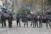 Protests against formation of Hezbollah government, Beirut, Lebanon - 25 Jan 2011