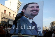 Protests against formation of Hezbollah government, Beirut, Lebanon - 25 Jan 2011