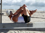 The Beach Is Matthew McConaughey's Gym