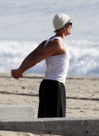 The Beach Is Matthew McConaughey's Gym