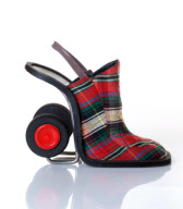 Bizarre high heel shoes by artist Kobi Levi, Tel Aviv, Israel - Sep 2010