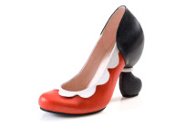 Bizarre high heel shoes by artist Kobi Levi, Tel Aviv, Israel - 12 Jan 2011