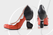 Bizarre high heel shoes by artist Kobi Levi, Tel Aviv, Israel - 12 Jan 2011