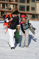 *EXCLUSIVE* LeAnn Rimes and Eddie Cibrian Hit the Slopes of Aspen