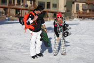 *EXCLUSIVE* LeAnn Rimes and Eddie Cibrian Hit the Slopes of Aspen
