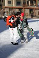 *EXCLUSIVE* LeAnn Rimes and Eddie Cibrian Hit the Slopes of Aspen