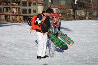 *EXCLUSIVE* LeAnn Rimes and Eddie Cibrian Hit the Slopes of Aspen