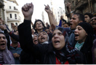 EGYPT: PROTEST IN CAIRO AGAINST PRESIDENT MUBARAK