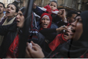 EGYPT: PROTEST IN CAIRO AGAINST PRESIDENT MUBARAK