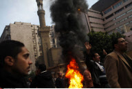EGYPT: PROTEST IN CAIRO AGAINST PRESIDENT MUBARAK