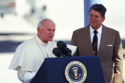 President Ronald Reagan and Pope John Paul II