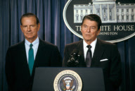 Ronald Reagan and James Baker