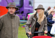 Claudia Schiffer and family visit the Suffolk Agricultural Show, Ipswich, Britain - 28 May 2008