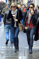 Kate Moss and Jamie Hince in Regent Street, London, Britain - 27 Nov 2008