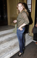 Hillary Duff arrivies at the Costes Hotel in Paris.