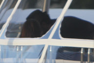 Eva Longoria and boyfriend Eduardo Cruz hopping on a yacht in Miami.