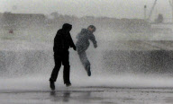 Gale force winds and waves batter Southsea seafront, Portsmouth, Britain - 05 Feb 2011