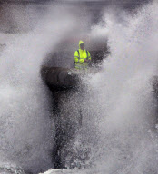 Gale force winds and waves batter Southsea seafront, Portsmouth, Britain - 05 Feb 2011