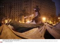 EGYPT: TAHRIR SQUARE ON 14TH DAY OF PROTESTS