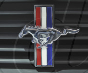 Mustang logo seen on car at Chicago Auto Show