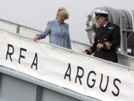 Camilla, Duchess of Cornwall visits RFA Argus at HM Naval Base, Portsmouth, Britain - 15 Feb 2011