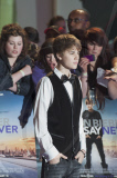 Justin Bieber attends the "Never Say Never" European Premiere