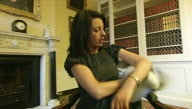 New Downing Street cat Larry claws ITV News reporter Lucy Manning
