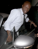 Seal and Heidi Klum leaving Matsuhisa after enjoying dinner